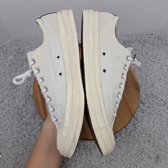 Converse Comme Des Garcons Men 12 Chuck Taylor All Star 70 Ox Play White Sneaker - Picture 7 of 12